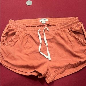Billabong Women's Athletic Shorts in Coral